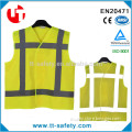 ANSI wholesale fuloreslent yellow safety reflex vest for high visibility warning protection